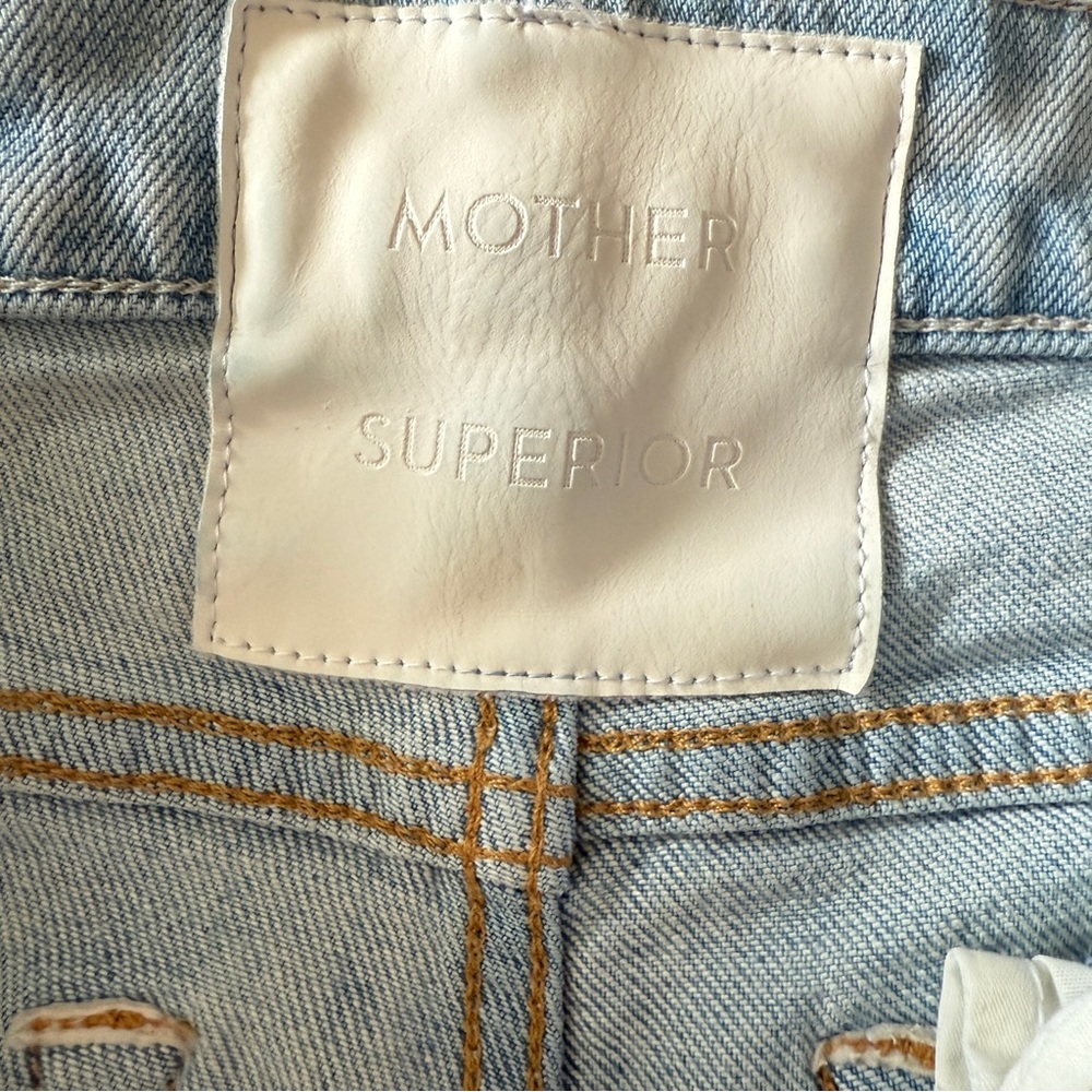 Mother Superior Jeans The Rascal Undone Hem Vacation Temptation sz 24 - Picture 4 of 11
